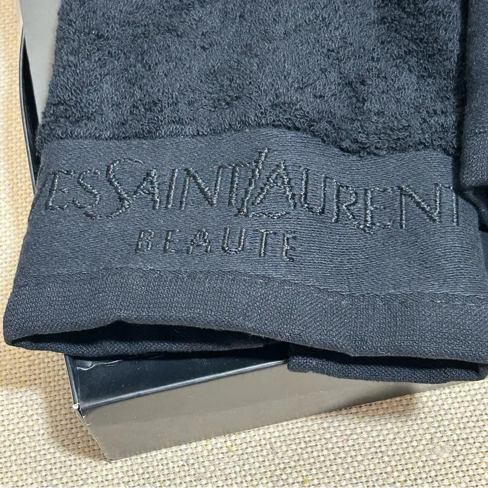 YSL Beaute Black Towel Set New in Box